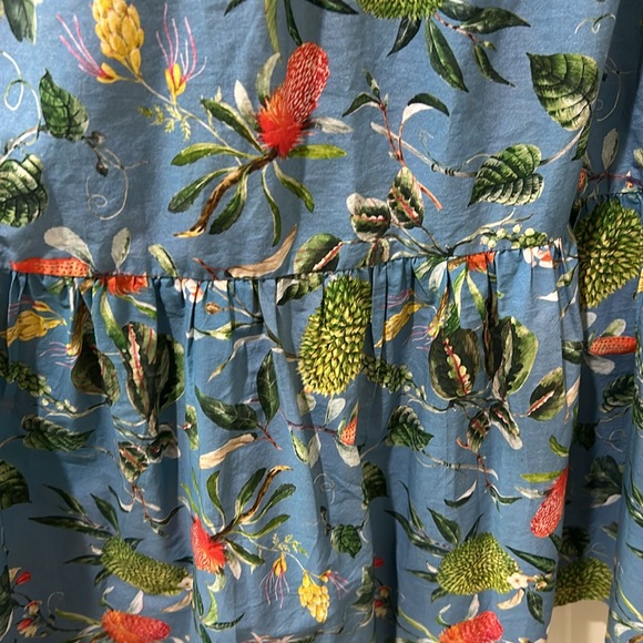 NWOT Olivia James Brooke Dress, Tropicalia Sea Mist Sz Med - Picture 2 of 7